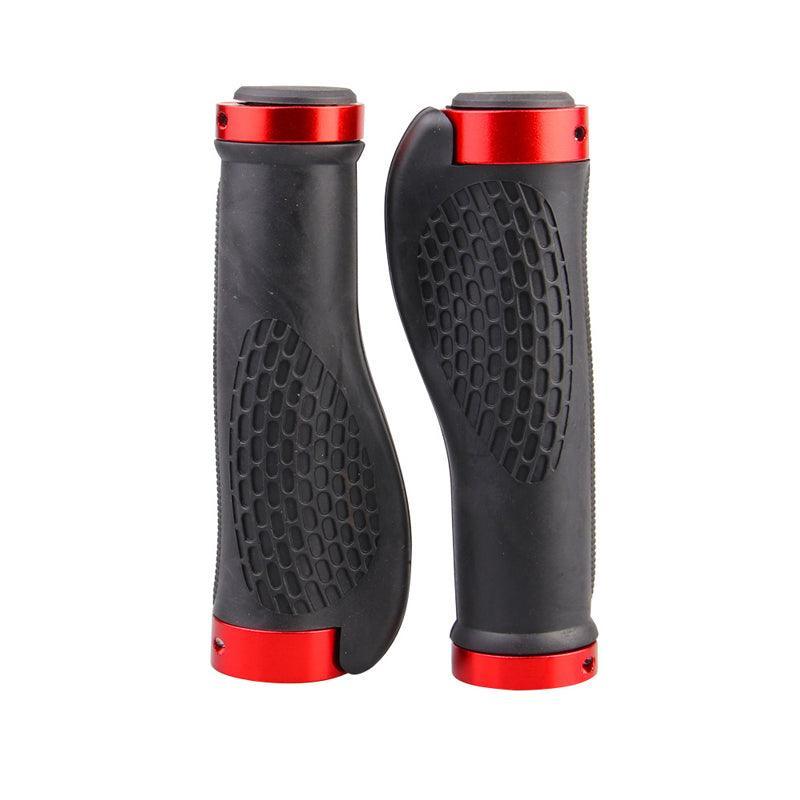 Cycling Lock-On Mtb Ergonomic  Mountain Bike  Rubber  Grips Bicycle Handlebar Au - Black