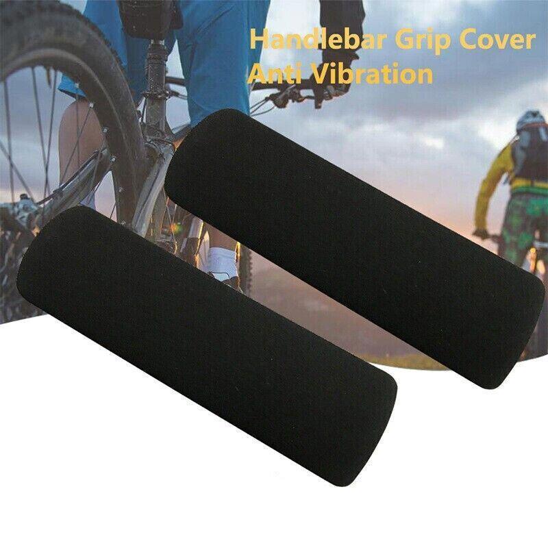 4Pcs Motorbike Motorcycle Slip-On Foam Anti Vibration Comfort Handlebar Cover