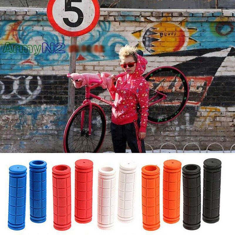 Rubber Grips For Bmx Mtb Cycle Road Mountain Bike Scooter Bicycle Handle Bar - Dark Blue