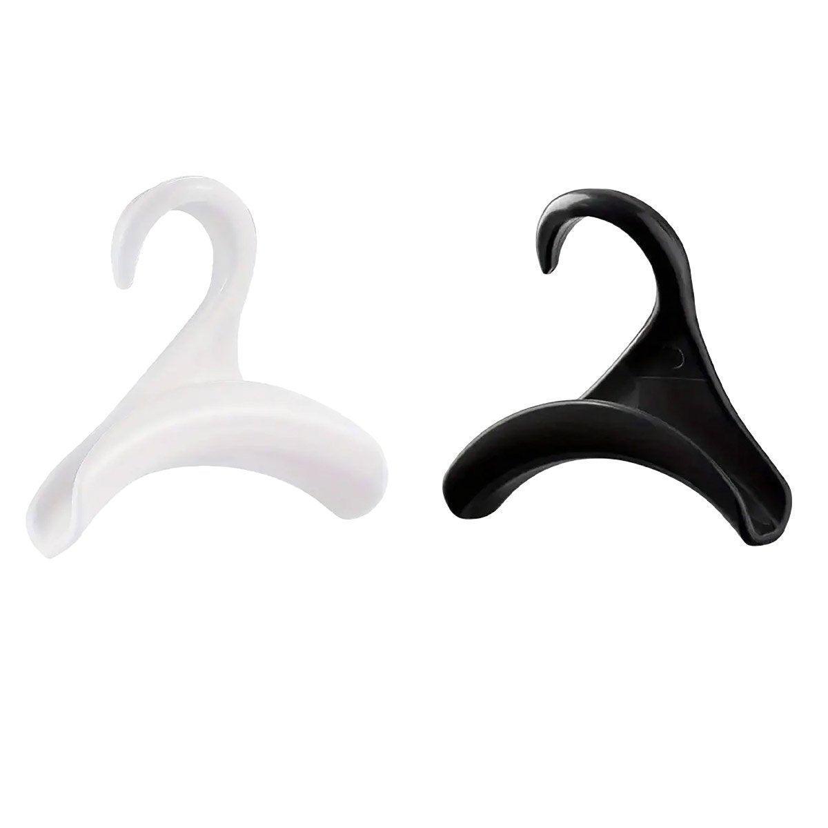 10PCS Wardrobe Plastic Storage Rack Hook Multi-Purpose Hanger Tie Scarf Holder - White