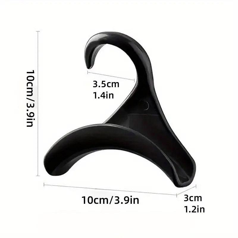 10PCS Wardrobe Plastic Storage Rack Hook Multi-Purpose Hanger Tie Scarf Holder - White