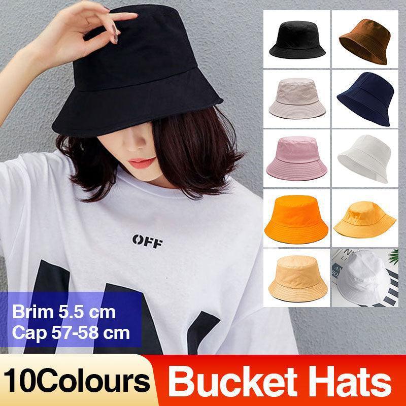 9 Colours Unisex Sun Bucket Hat Perfect for Outdoor Adventures - Navy