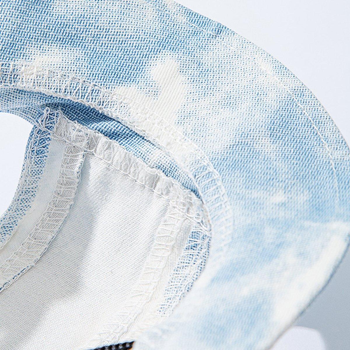 Adjustable Pet Hat with Cute Leaky Ears Sunscreen Fisherman Hat Four Seasons Use - Purple-L