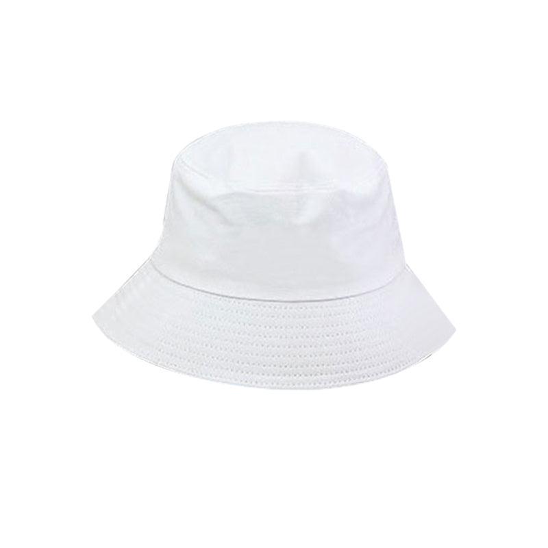 9 Colours Unisex Sun Bucket Hat Perfect for Outdoor Adventures - White