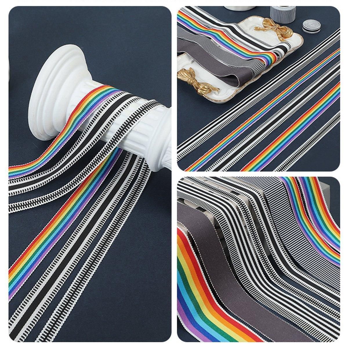 50Yards DIY Elastic Binding Tape Bias Ribbon Strap Sewing Craft Webbing Trimming - Gray-2.5cm