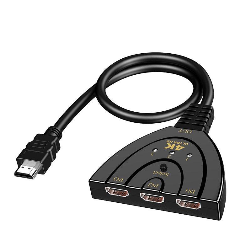 HDMI Switch Splitter 3-in-1 5-in-1 or 1-in-2 1080p 4K Manual or Remote Options - 3 in 1 Switch 4K Remote IR