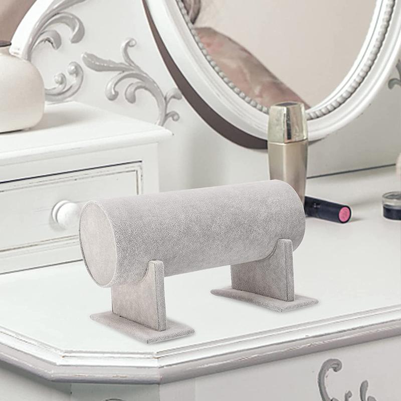 Jewelry Display Stand Headband Holder Organizer Chains Velvet Storage Rack - Black