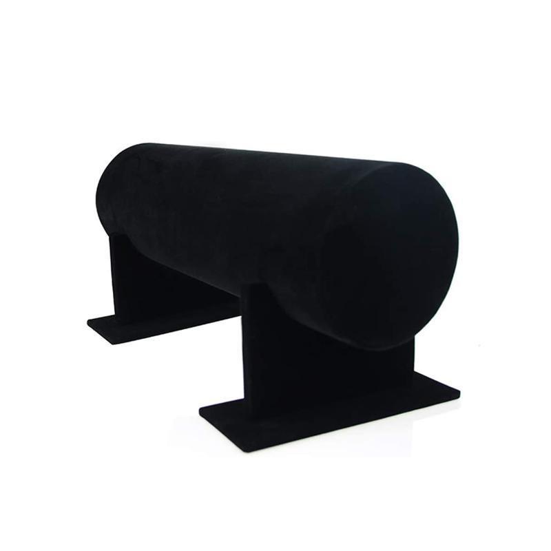 Jewelry Display Stand Headband Holder Organizer Chains Velvet Storage Rack - Black