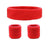 Wristbands Headband Sweatbands Sweat Band For Sport Tennis Badminton Yoga Cotton - Red