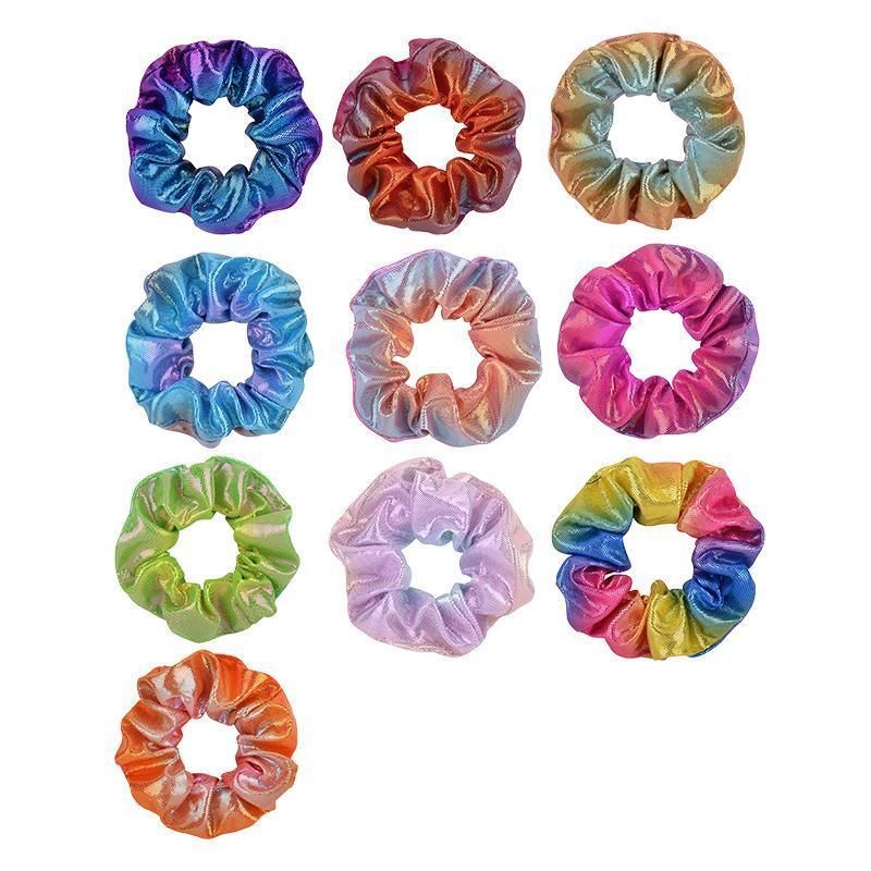 10-Piece Metallic Elastic Hair Tie Set