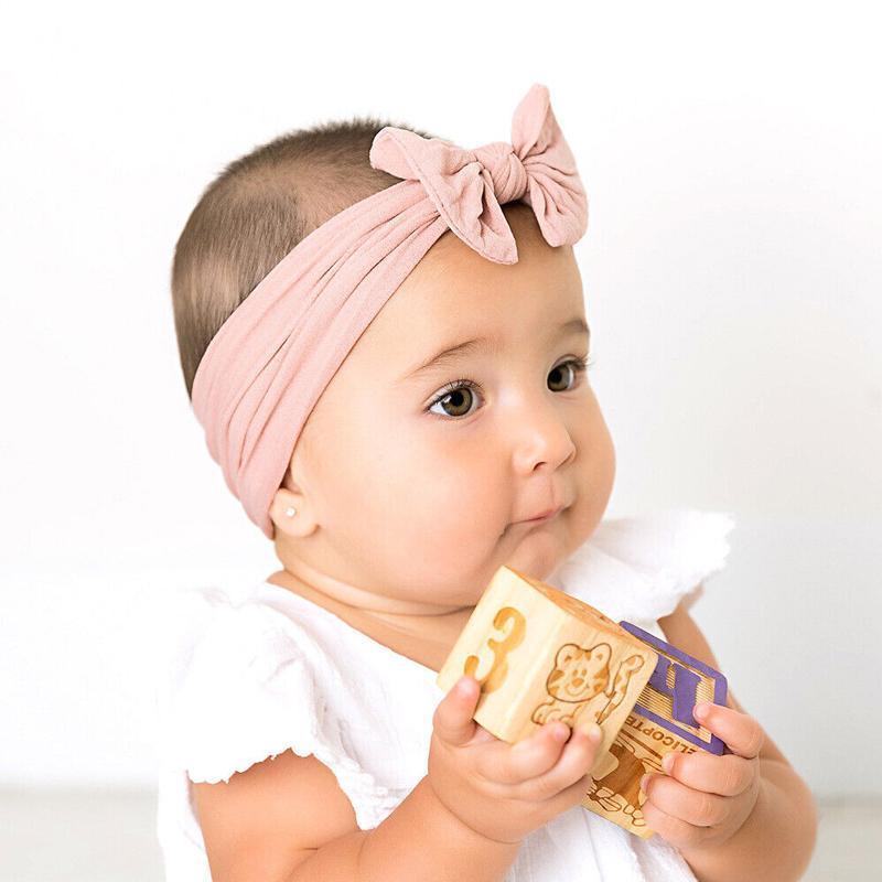 3PCS Soft Headband Wrap Set with Top Knot Single Bow Turban Style Hairbands - #1