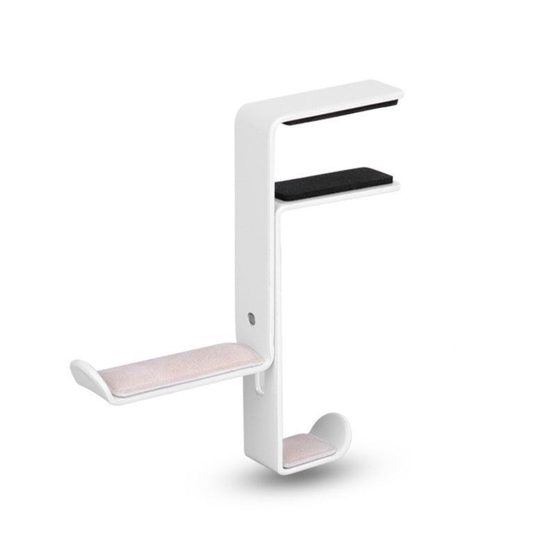 Metal Earphone Headset Desks Display Stand Hanger Holder Headphone Bracket Hook - Black