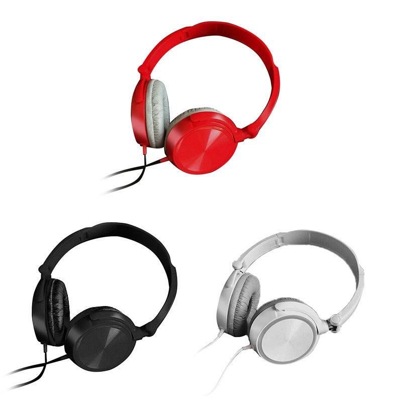 Over Ear Headphones Hi-Fi Stereo Noise-Cancelling Headsets Wired Earphones Au