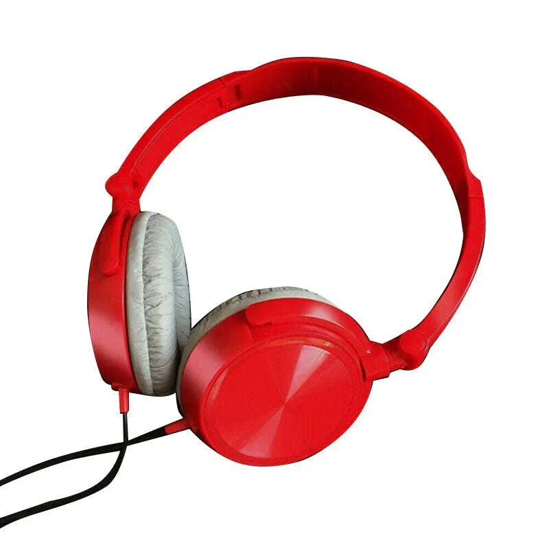 Over Ear Headphones Hi-Fi Stereo Noise-Cancelling Headsets Wired Earphones Au