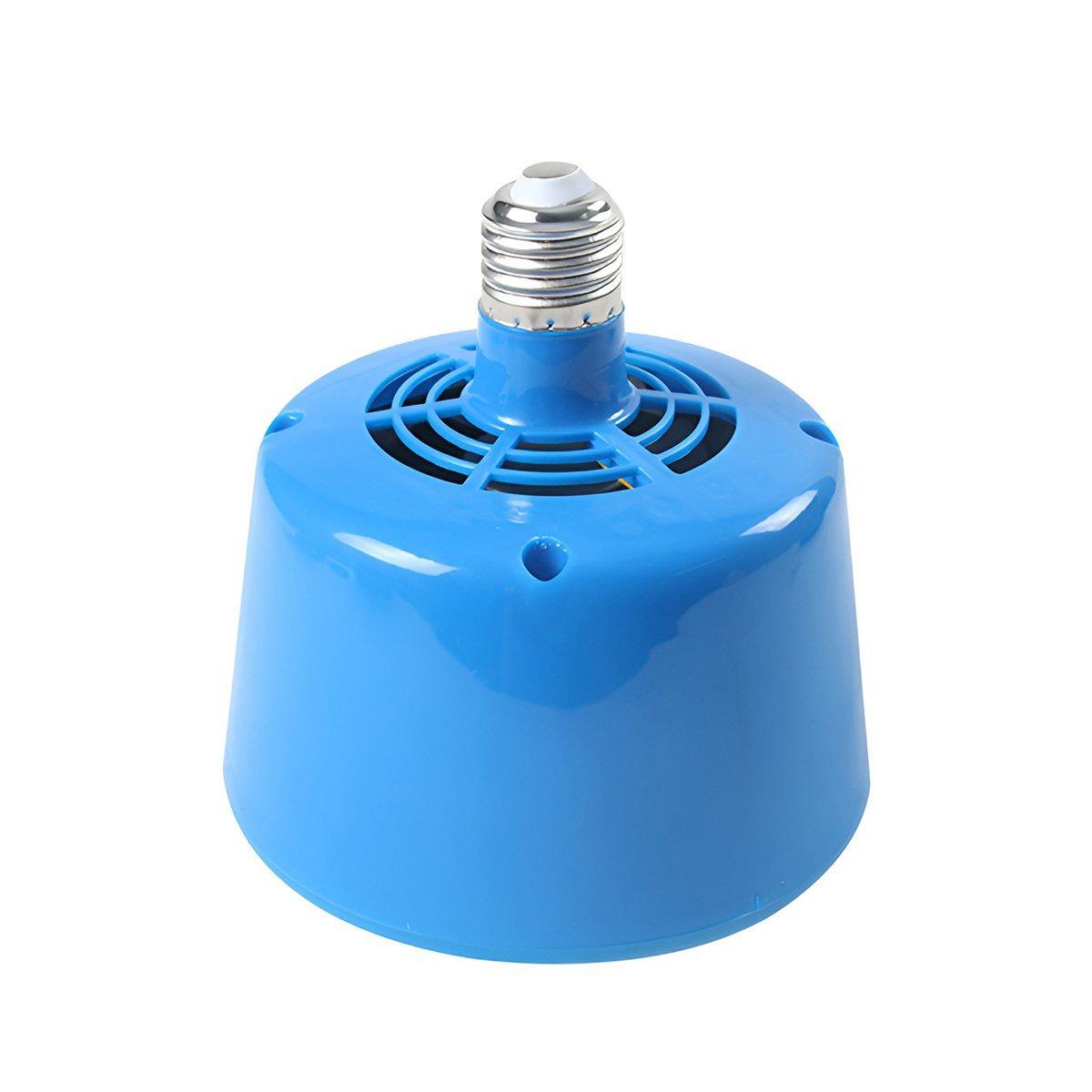 Cultivation Heating Lamp with Thermostat and Fan for Incubators Reptiles Eggs Coops - Black (5W-100W)