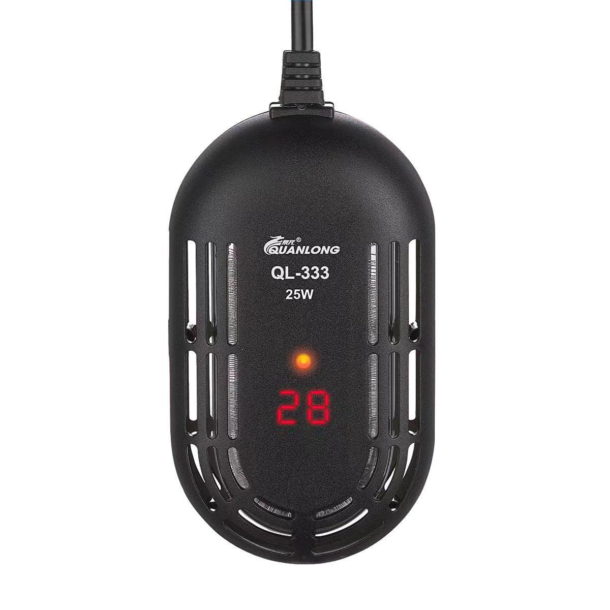 Mini Submersible Aquarium Temperature Rod with Thermostat for Fish and Turtle Tanks - 25W