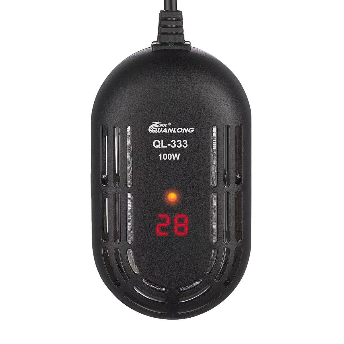 Mini Submersible Aquarium Temperature Rod with Thermostat for Fish and Turtle Tanks - 75W