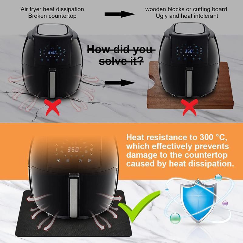 Non Slip Heat Resistant Kitchen Mat for Air Fryer Coffee Maker Toaster 30x45cm