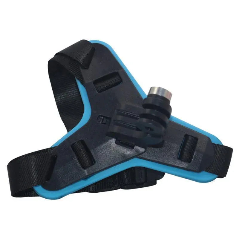 Helmet Chin Mount Holder Motorcycle Strap For GoPro Hero 9/8/7/6/5 Sports Camera - Black
