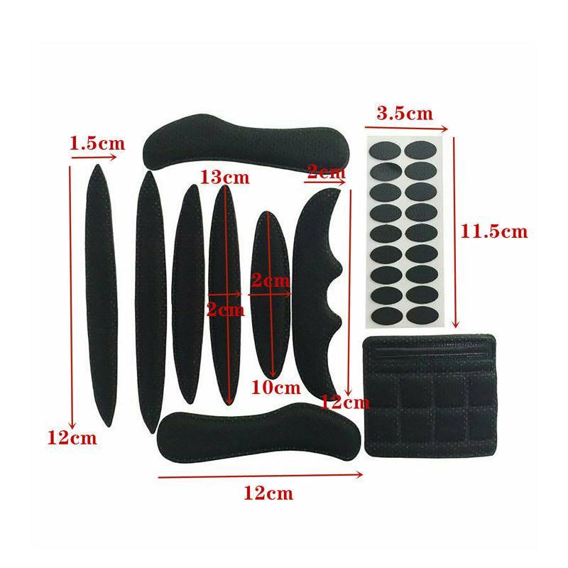 9 X Universal Bicycle Bike Cycling Helmet Padding Kit Replacement Foam Pads Set