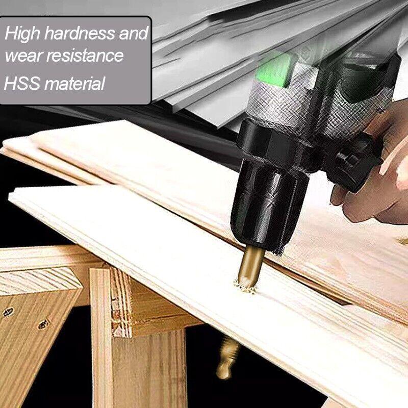 6X Hss Hex Shank Tap Drill Bits Metric Thread Screw Compound Tapping Set Tool