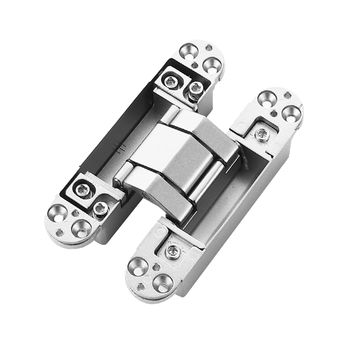 Hidden Invisible Door Hinge Concealed 3D Hinge Heavy Duty for Doors and Cabinets - Black