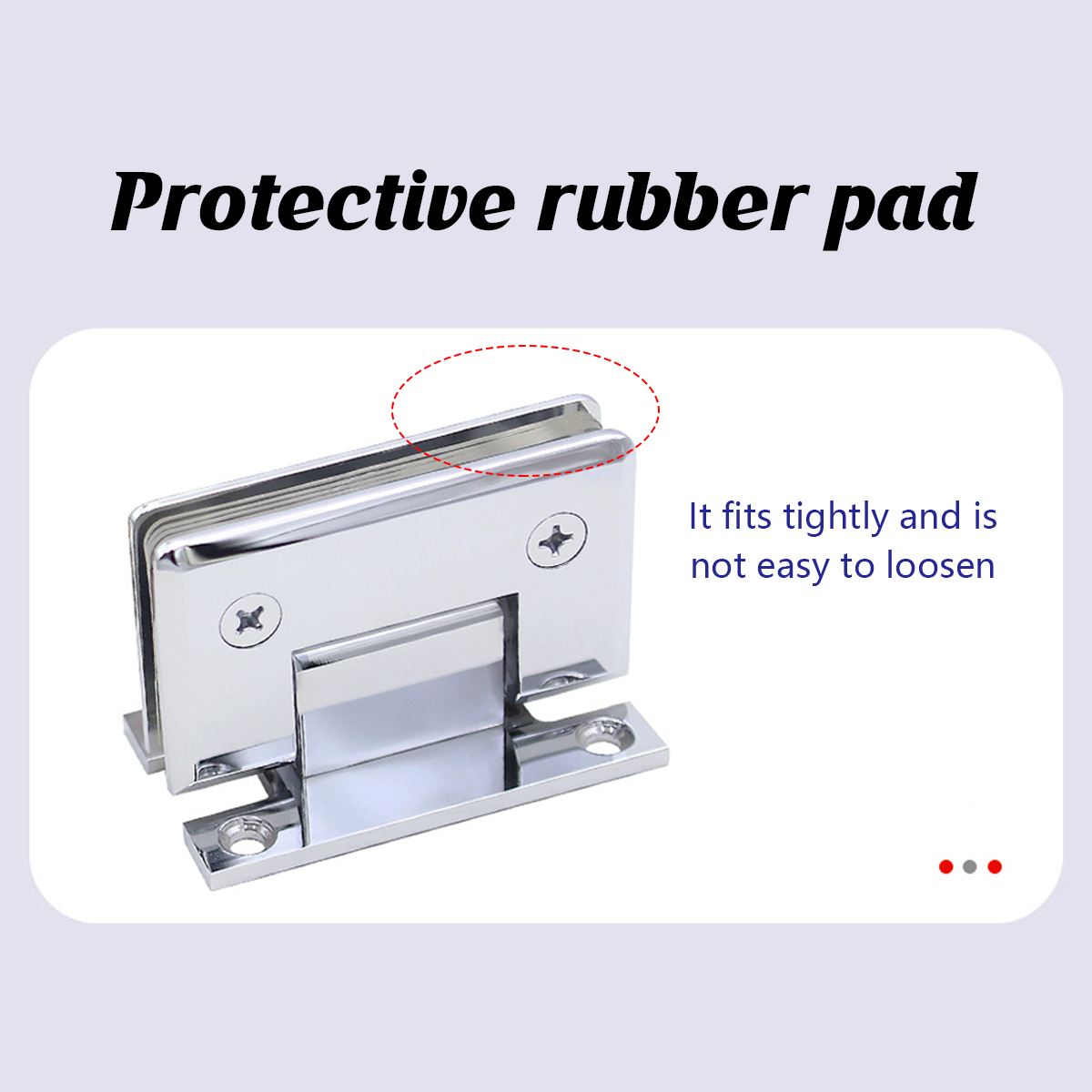 H Shaped 90 Degree Glass Clamp Double Opening Bevel Edge Bathroom Shower Clip - Nickel