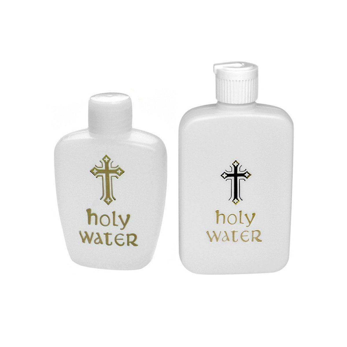 10XHoly Water Bottle Gold For Cross Plastic Portable Holy Water Container Easter