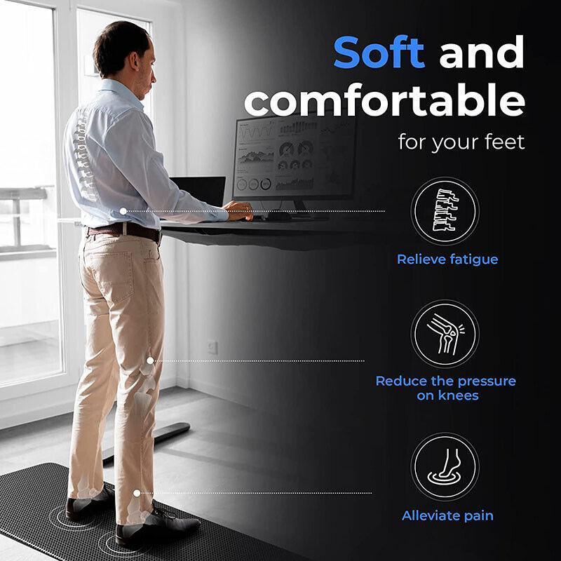 44x75cm Non-Slip Waterproof Kitchen Door Mat Floor Rug Carpet Anti-Oil Easy Clean - Green