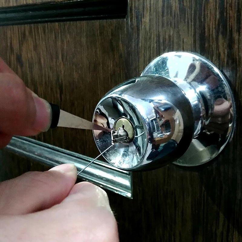 12PCS Kit Hand Lock Broken Key Extractor Removal Remover Hooks Needles Tool