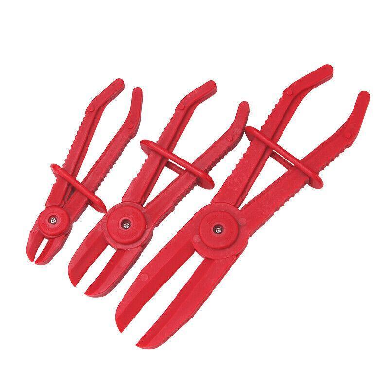 3PCS Nylon Hose Clamp Pliers Set | Flexible Pinch-Off Tool for Fuel Brake Water Lines