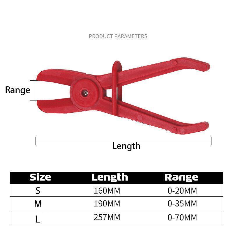 3PCS Nylon Hose Clamp Pliers Set | Flexible Pinch-Off Tool for Fuel Brake Water Lines