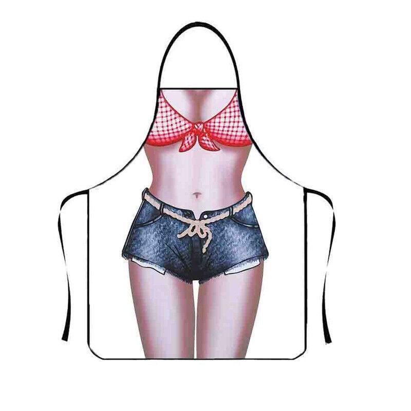 Funny Adult Men Women Novelty Aprons Party Game Cooking Kitchen BBQ Baking - Hot Pants Girl
