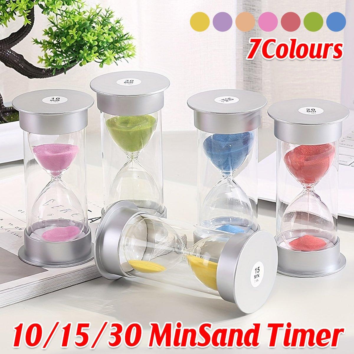 10/15/30 Minute Hourglass Timer Sand Timer for Home Office and Classroom Use - Sky Blue-10min