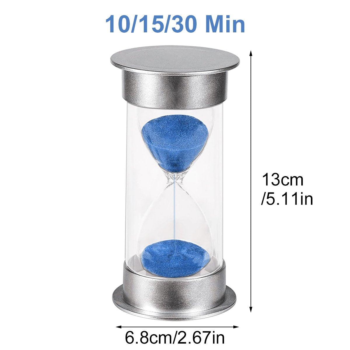 10/15/30 Minute Hourglass Timer Sand Timer for Home Office and Classroom Use - Purple-30min