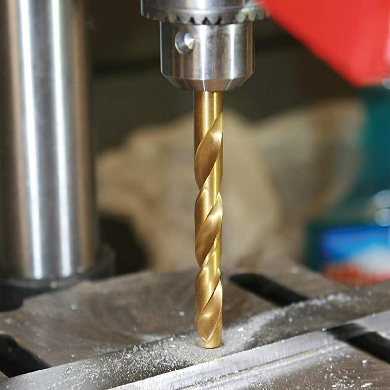 13pcs Quick Change Hss Titanium Drill Bits Hex Shank Set Soft Metal Wood Timber