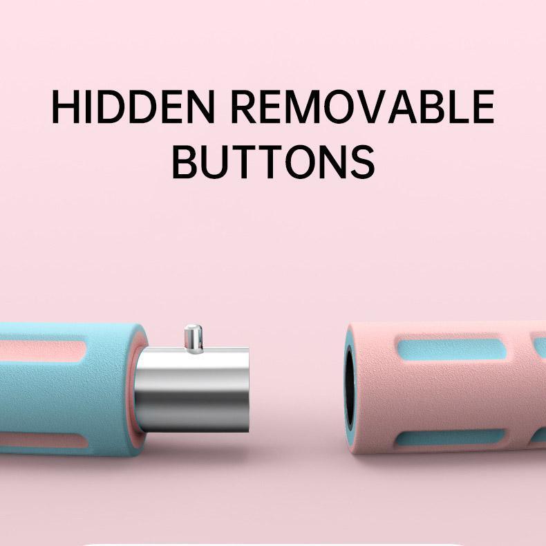 Detachable Weighted Hula Hoop Fitness Equipment for Home Exercise Use - Blue White