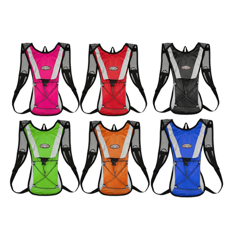Hiking Camping Cycling Running Hydration Pack Backpack Bag + 2L Water Bladder Au - Black