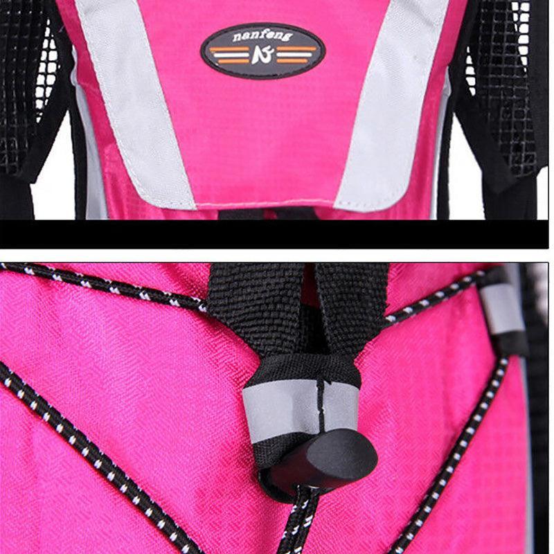 Hiking Camping Cycling Running Hydration Pack Backpack Bag + 2L Water Bladder Au - Pink