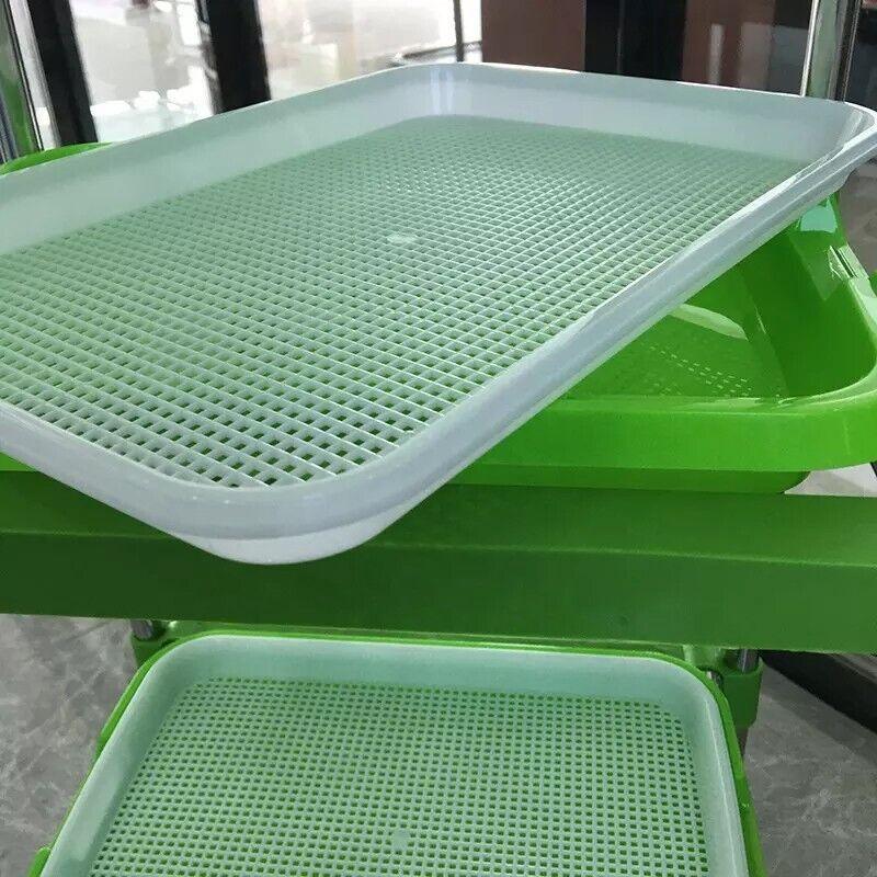Double Layer Microgreens Tray for Hydroponic Seeding Germination Wheatgrass