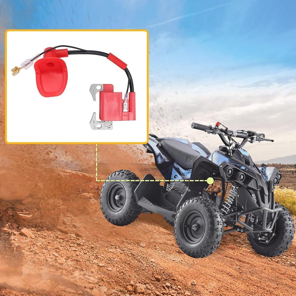 High Voltage Red Ignition Coil Pack for 47cc 49cc Dirt Bike ATV Mini Moto