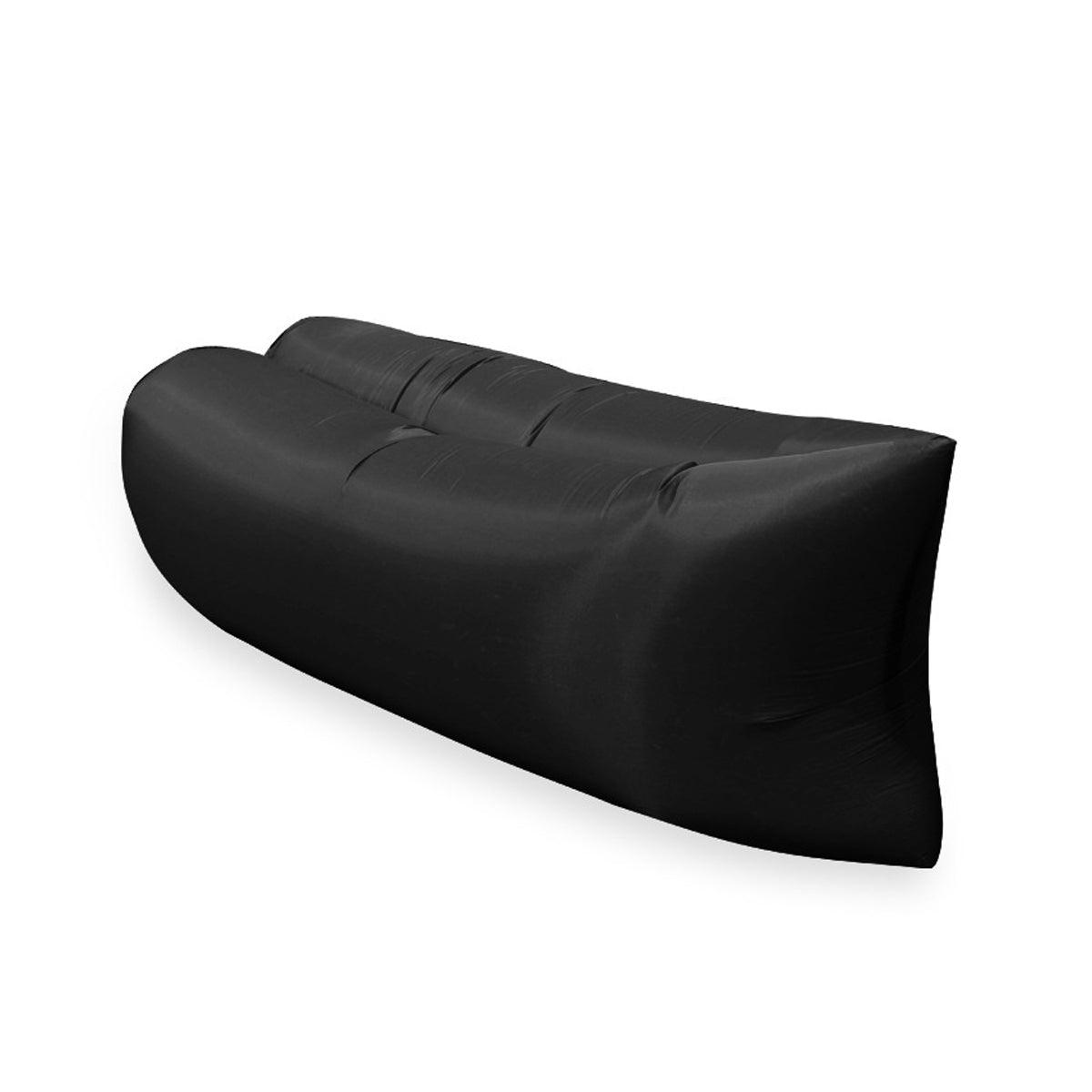 Fast Inflatable Lazy Lounge Air Sofa Bed Camping Beach Hangout Sleeping Bag - Yellow