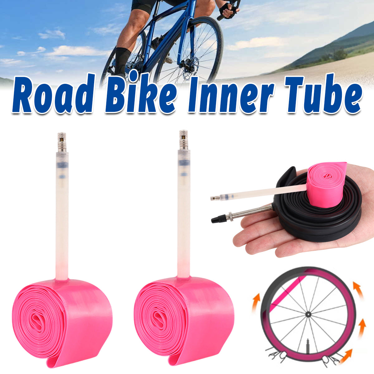 Road Mountain Bike Inner Tubes Butyl Bicycle Inner Tubes for Repair