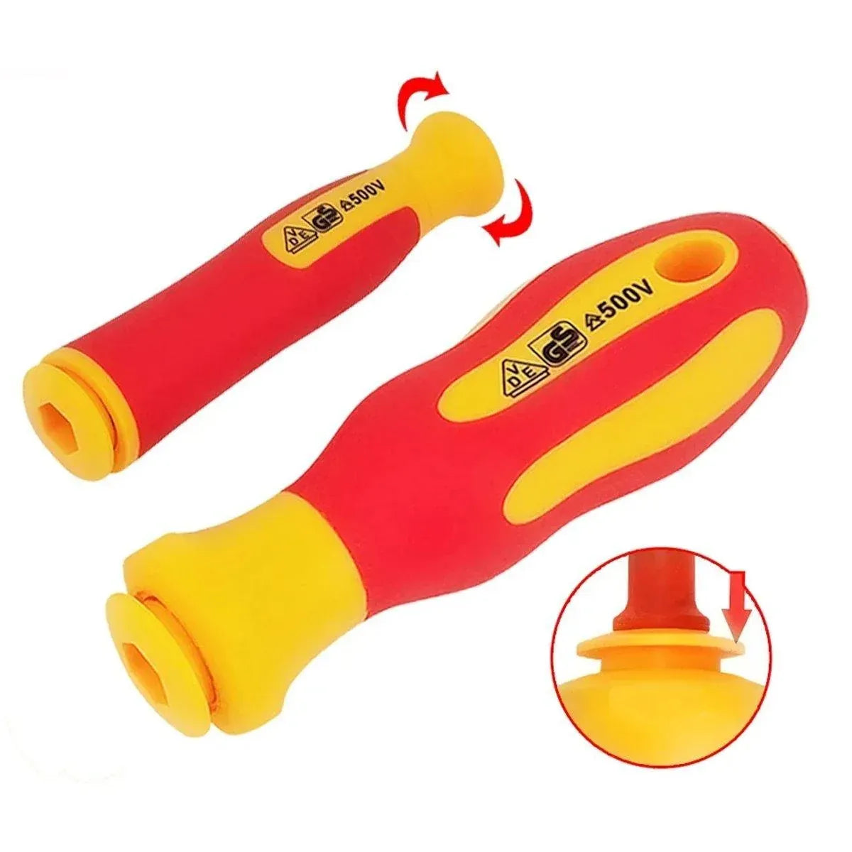 10-Piece Interchangeable Screwdriver Set with Storage Roll