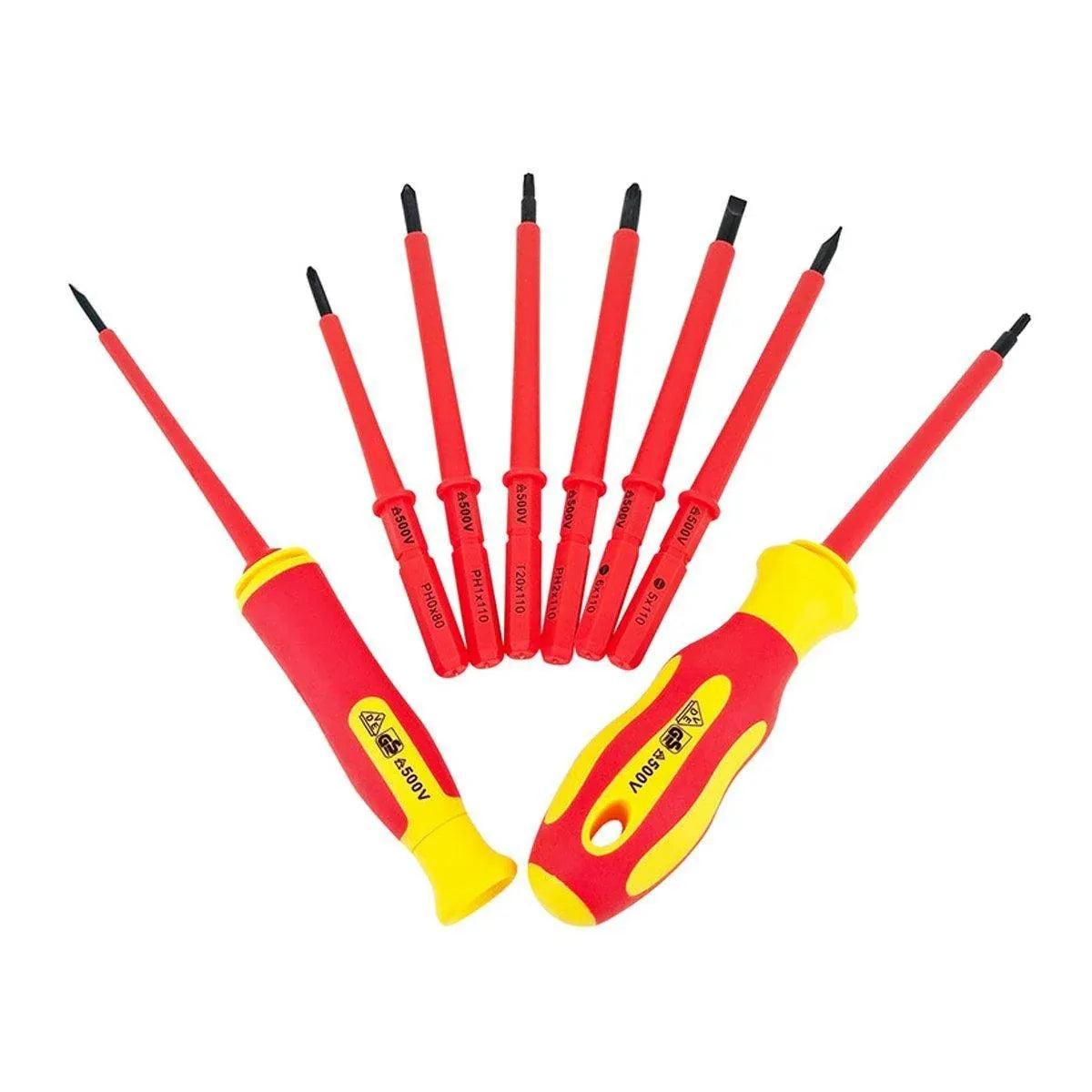 10-Piece Interchangeable Screwdriver Set with Storage Roll