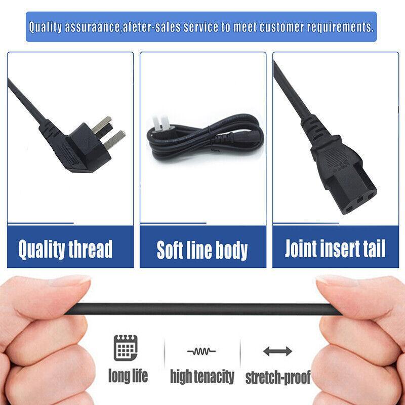 Power Cord Lead Cable 3 Pin Au 250V 10A For Pc Computer Tv Monitor Printer Lcd - 5M