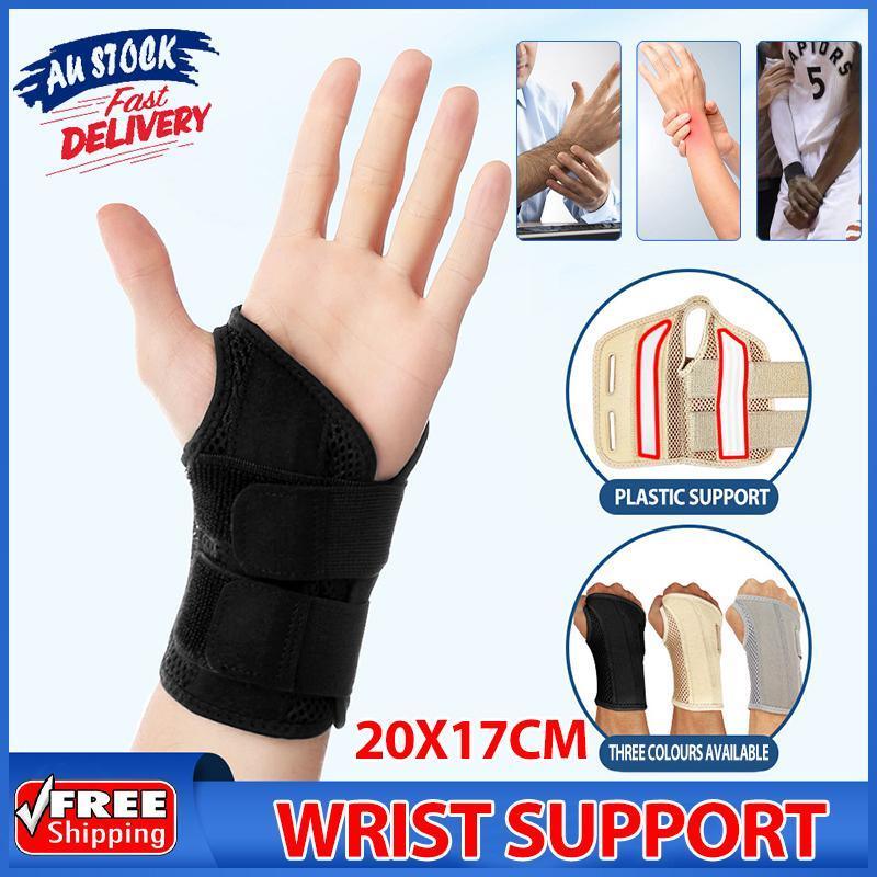 Carpal Tunnel Wrist Brace Night Sleep Wrist Support Wrist Splint Pain Men Women Right Hand - Black