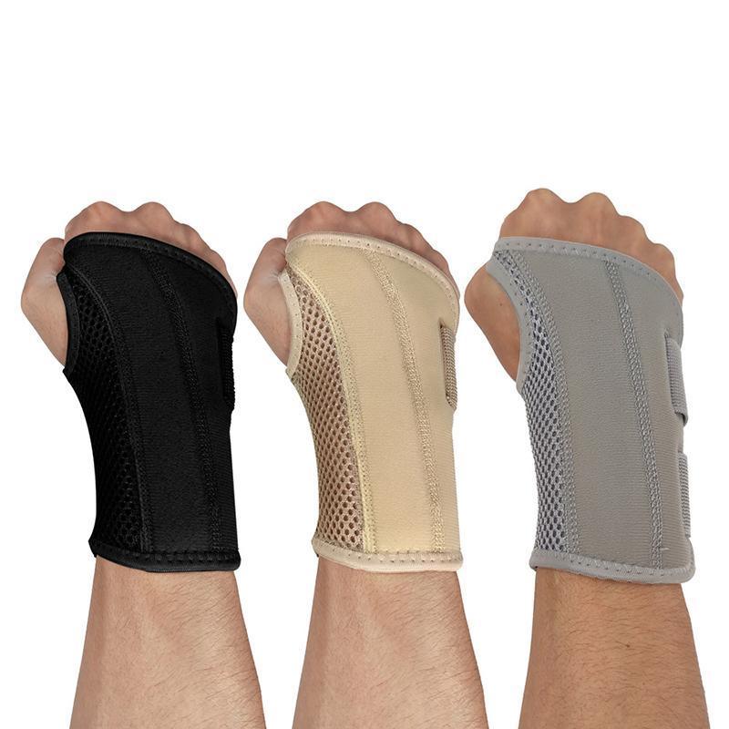 Carpal Tunnel Wrist Brace Night Sleep Wrist Support Wrist Splint Pain Left Hand - Beige