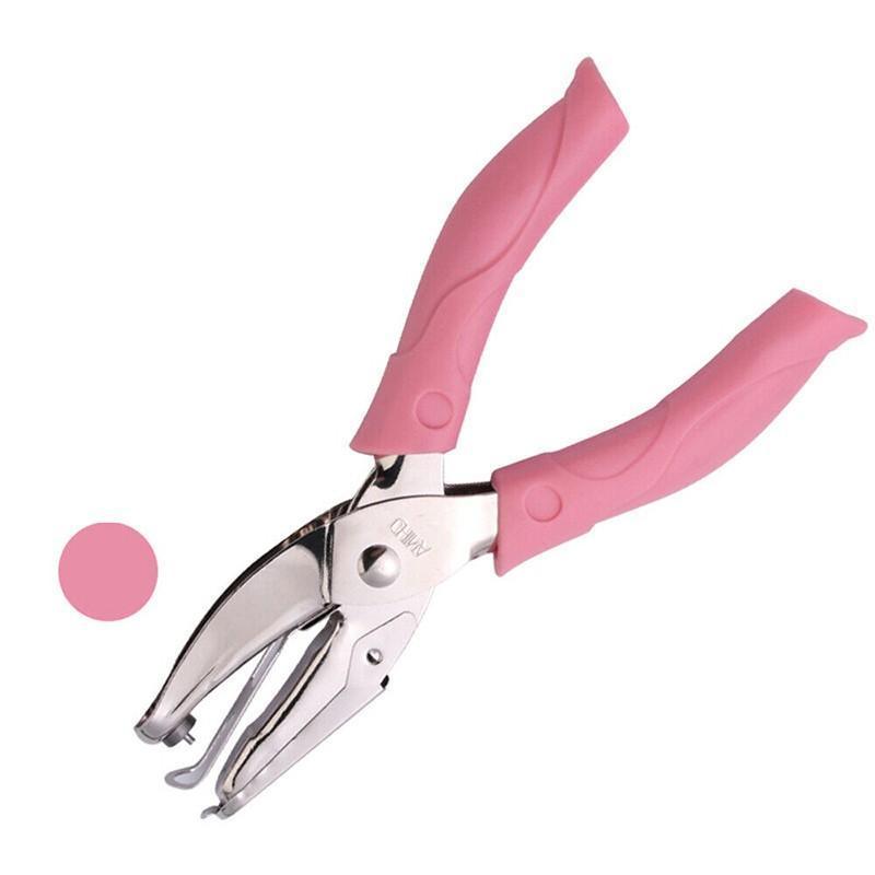 Circle/Heart/Star Shaped Metal Hole Punch Pliers - Paper Hand Puncher - 1.5mm circle