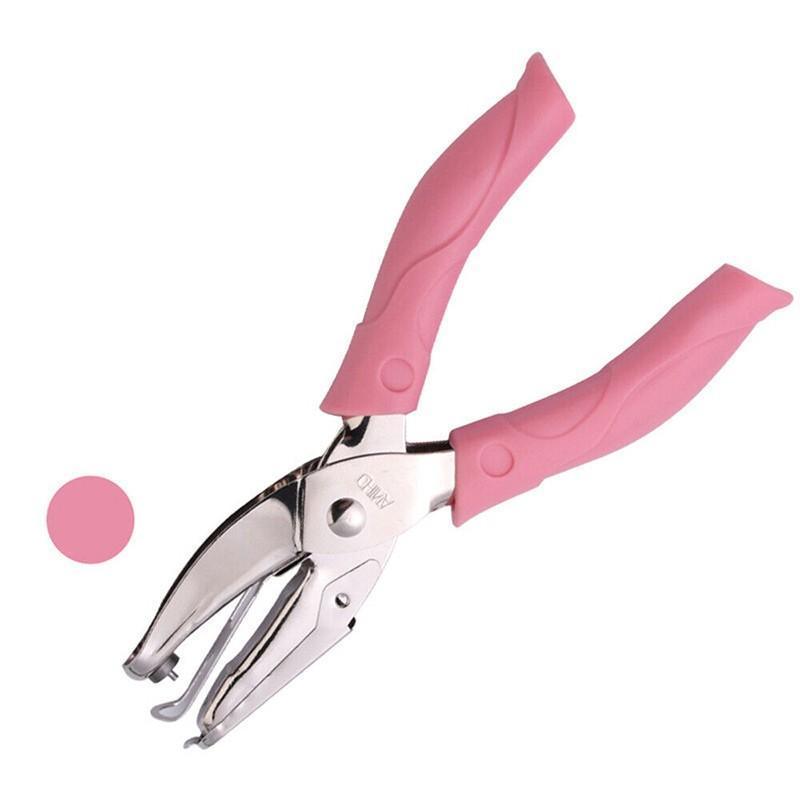 Circle/Heart/Star Shaped Metal Hole Punch Pliers - Paper Hand Puncher - 1.5mm circle
